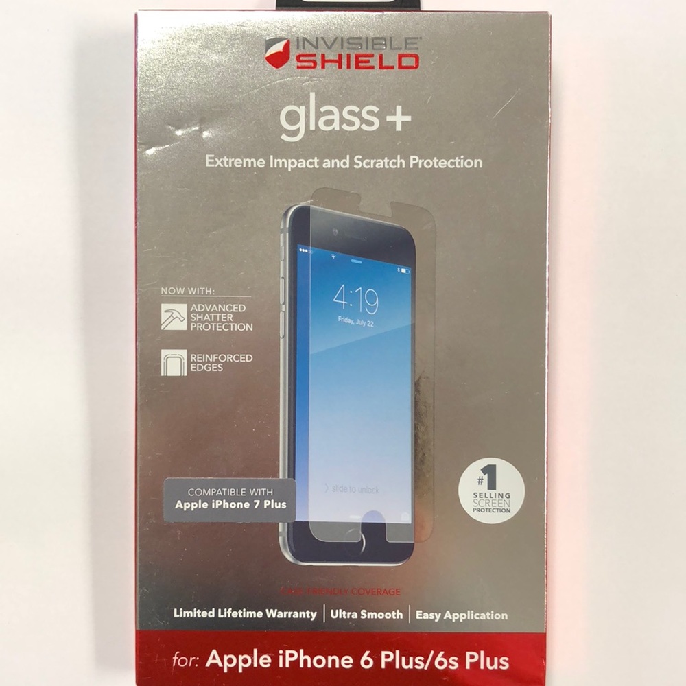 Zagg Glass+ Screen Protector iPhone 6/6S/7 Plus
